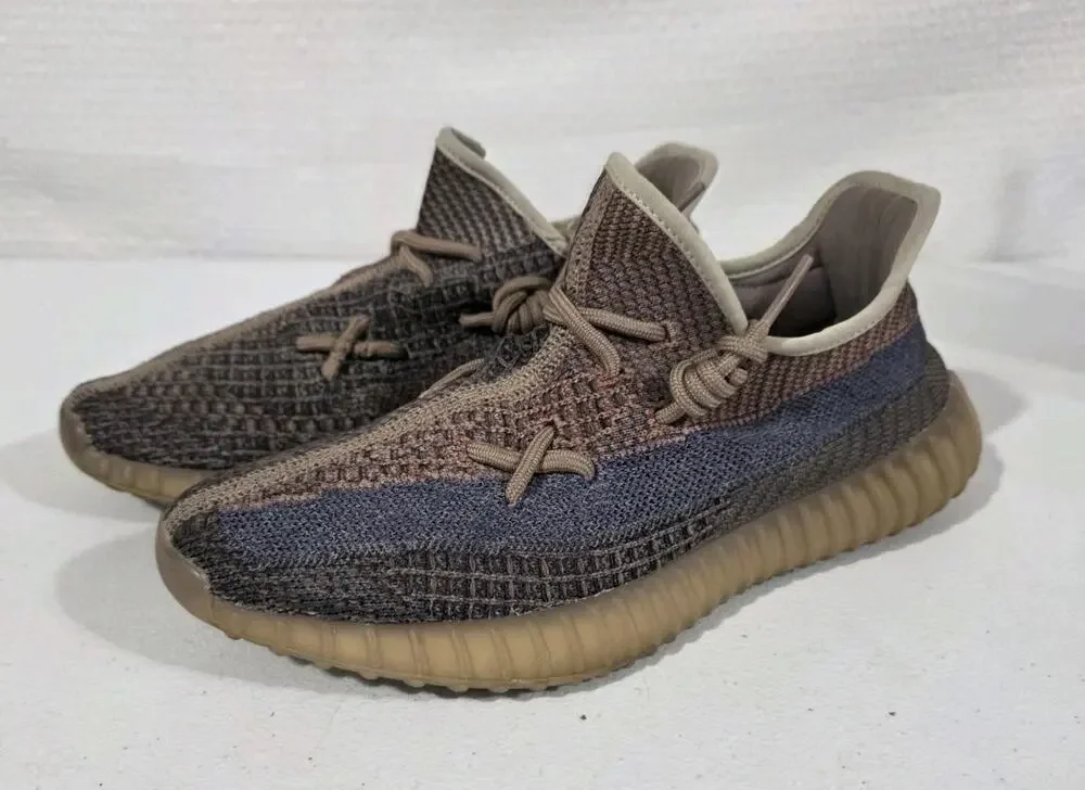 Adidas Yeezy Boost 350 V2 Zyon H02795 Mens Size 8 Brown Blue Sneakers Multicolor